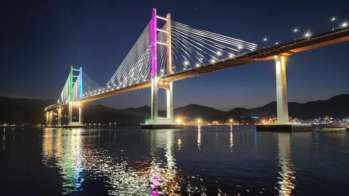 마창대교의 야경