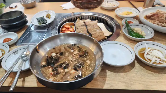 천일갈비 돼지갈비 상차림