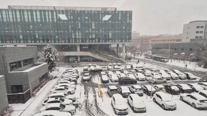 온 세상이 눈으로 덮인 풍경